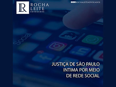 Justiça de São Paulo intima por meio de Rede Social